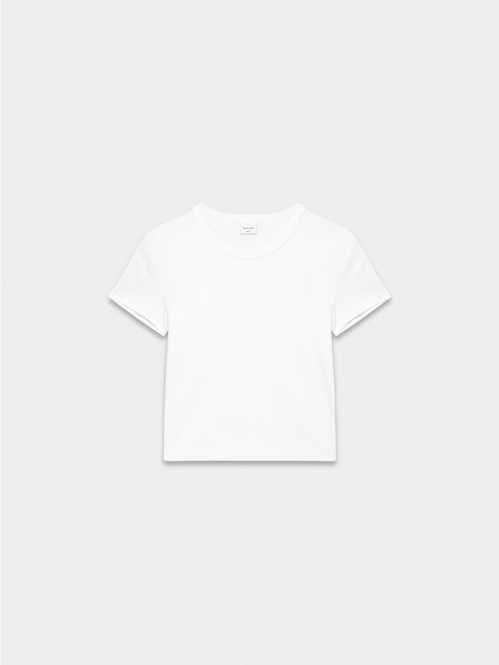 Aritzia Sunday Best Little Ribbed T-Shirt - White